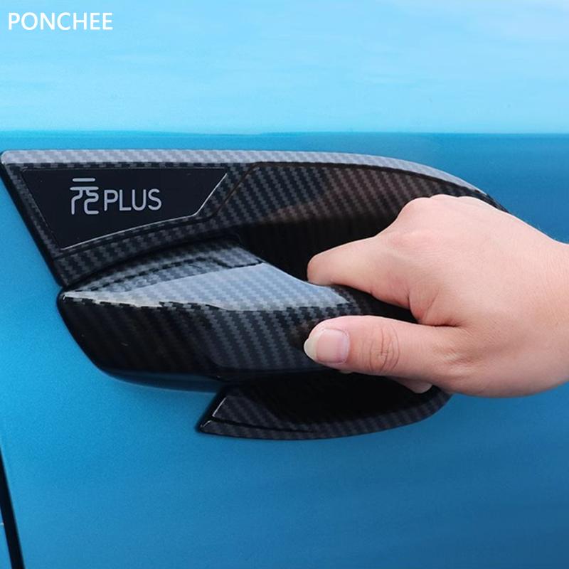 For BYD ATTO 3 Yuan Plus 2021-2025 Car Door Handle Protective Cover Decorative Handle Door Bowl Sticker Automotive Supplies