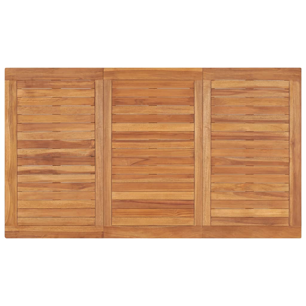 3 Piece Garden Dining Set Solid Teak Wood