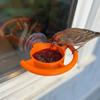 Suction Cup Window Bird Feeder Creative Bird Food Container Bird Feeding Station  Window Mounting