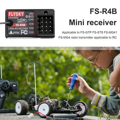 Flysky FS-R4B Digital Receiver Multifunctional Flysky FS-R4B Radio Transmitter Single Antenna for FS-G7P FS-ST8 FS-MG41  FS-MG4