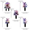 Fairy Spirit, Guardian Series, Purple Mushroom House, 2D, Acrylic, Outdoor Garden Decoration, Party and Festival, Atmosphere Decoration