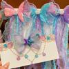 Mermaid Headwear, Children'S Princess Bow, Hairpin, Girls' Floating Yarn, Braided Hair Clip, Mermaid Maiden Hair Accessory