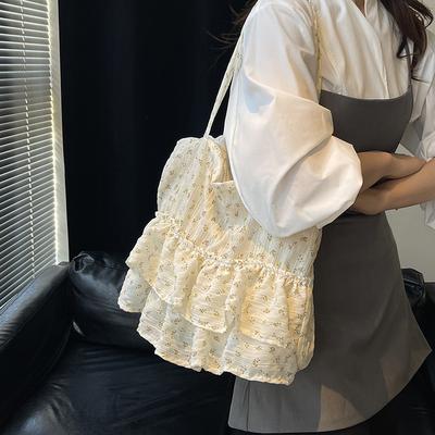 Fashion Floral Tote Bag Women's New Summer Small Fresh Bag Large Capacity Casual Shoulder Bag