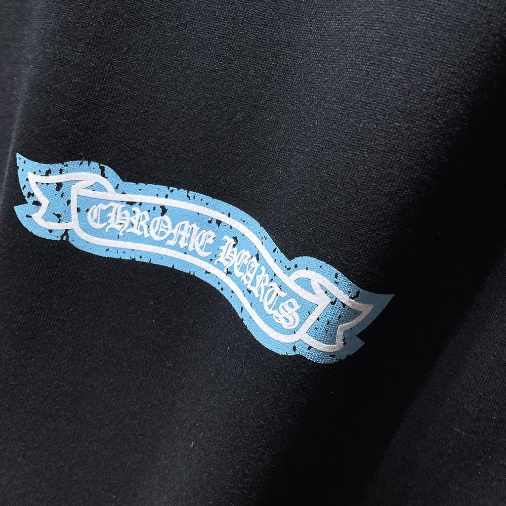 8662 CHROME HEARTS New Spring and Autumn Plus-size Thin Style Classic Style Logo Hooded Sweatshirt for Couples