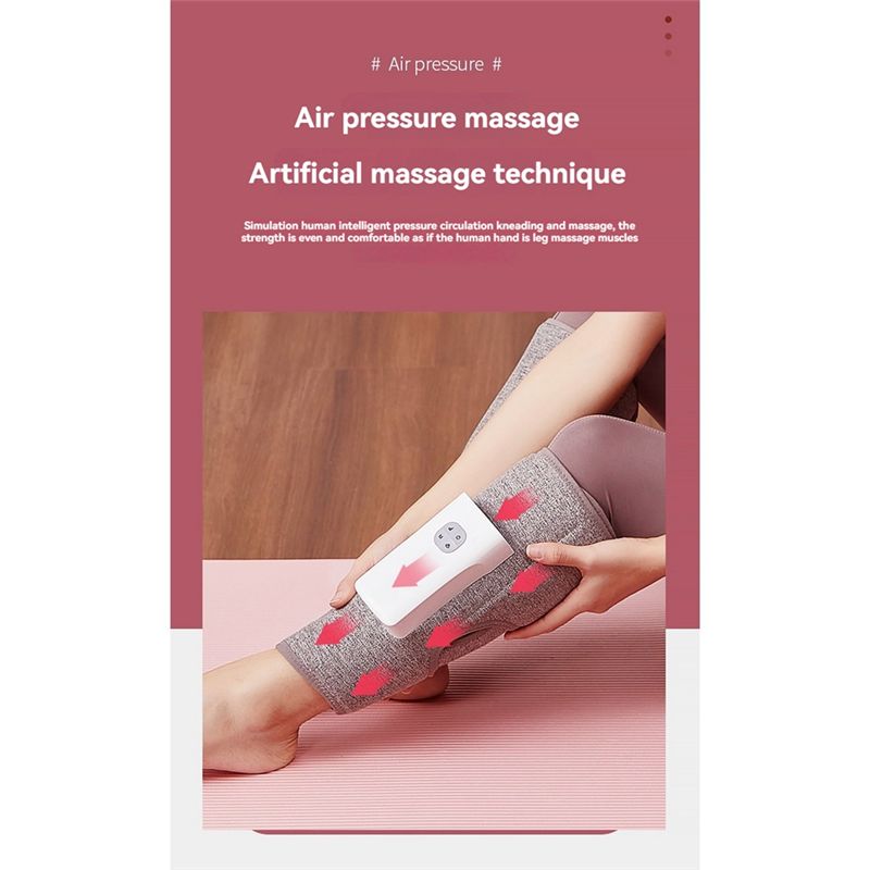 Versatile Leg Massage Air Compression Massage With Heat Cordless Leg Massager For Circulation And Pain Relief Calf Massager 1PC