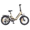 ENGWE L20 3.0 Boost - Vélo Électrique Pliable 20" -Batterie Amovible 48V13.5Ah - Autonomie 100km - Frein à disque hydraulique ,Doré