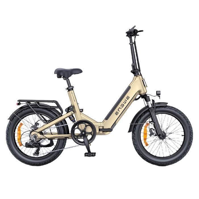 ENGWE L20 3.0 Boost - Vélo Électrique Pliable 20" -Batterie Amovible 48V13.5Ah - Autonomie 100km - Frein à disque hydraulique ,Doré