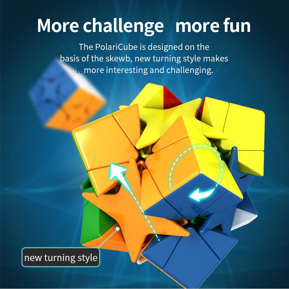 MoYu Meilong Polaris Cube Stickerless Mofangjiaoshi Magic Puzzle Cube Cubing Classroom Educational MoYu Polaris Cube Toy