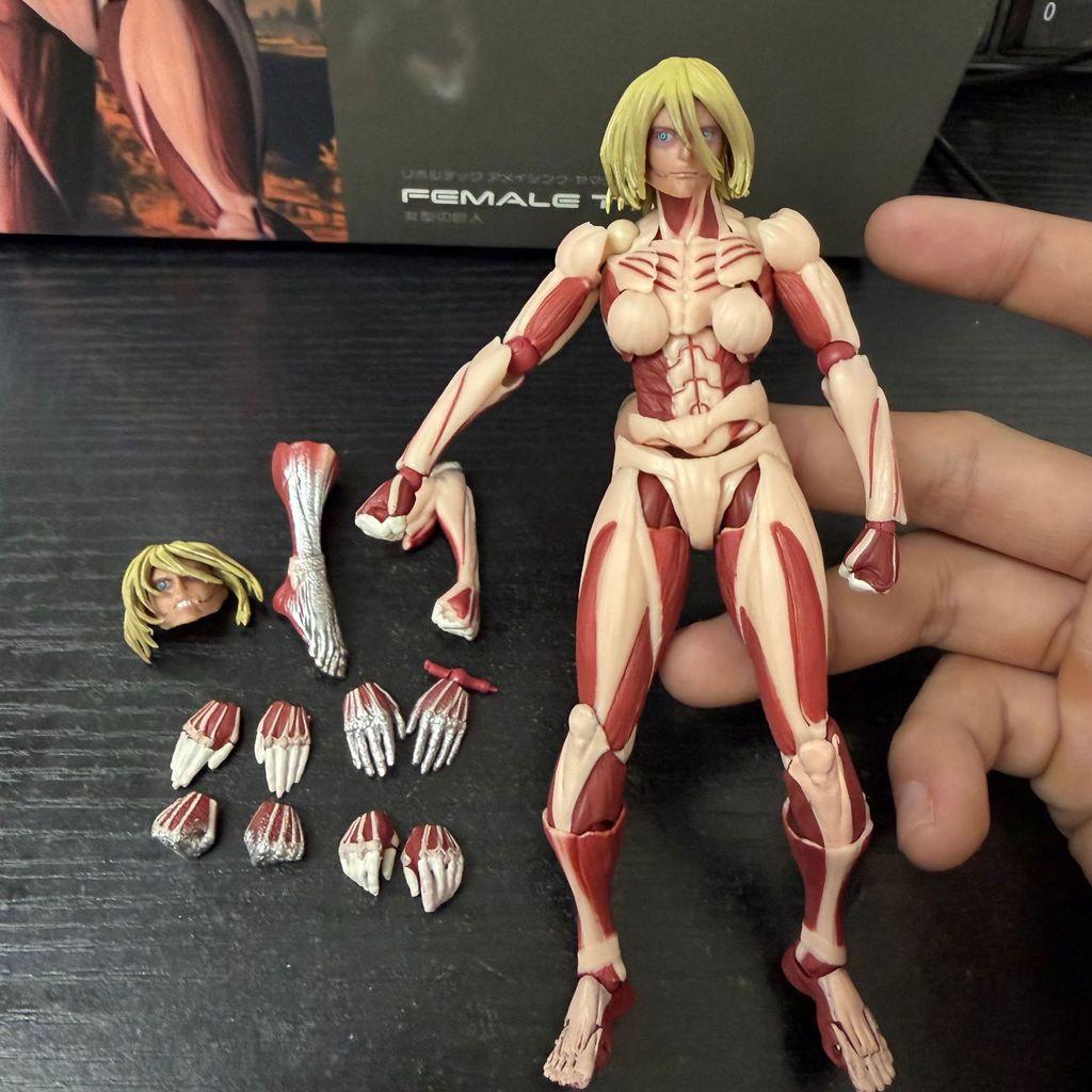 Attack On Titan Pvc Action Figure Model For Office Desk Decor With Articulation