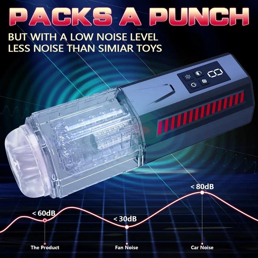 Automatic Male Masturbator Telescopic Rotation Vagina Masturbation Equipment Sex Toys for Men Piston Penis Exerciser Adults Goods Delayed Ejaculation