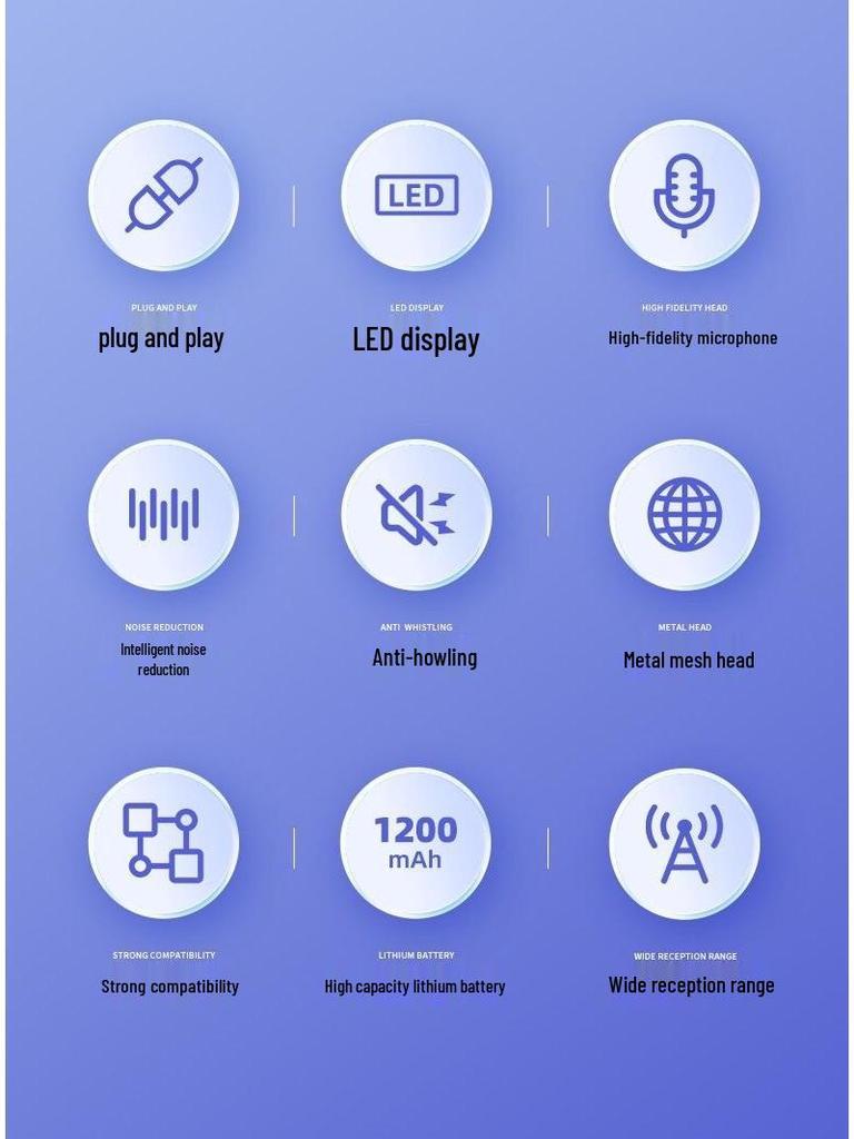 Universal Wireless Microphone & Outdoor Speaker for Live Singing and Broadcasts