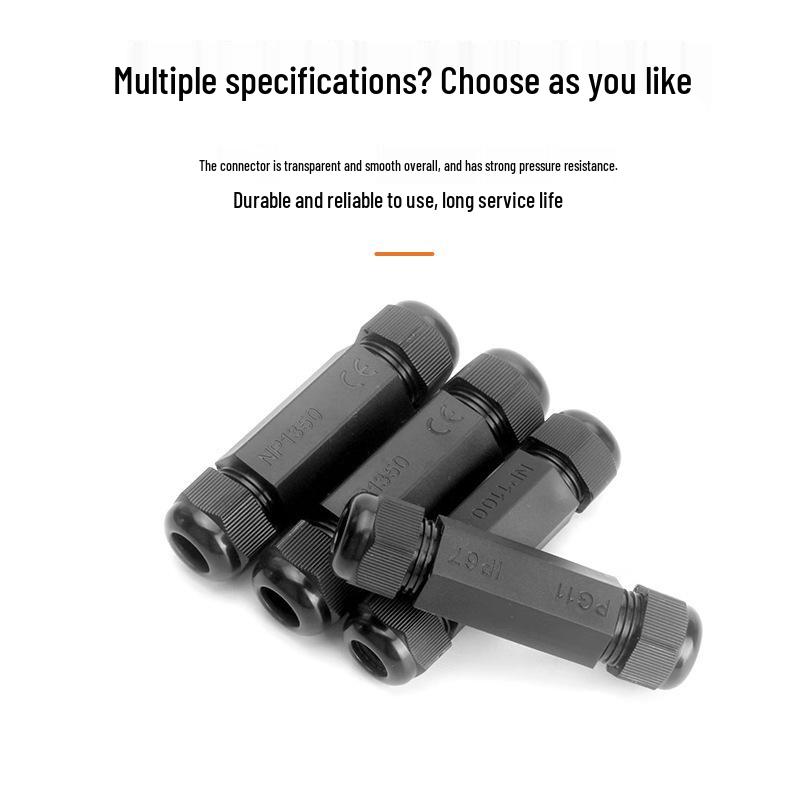 Nylon Waterproof PG11 Double-Ended Cable Connector