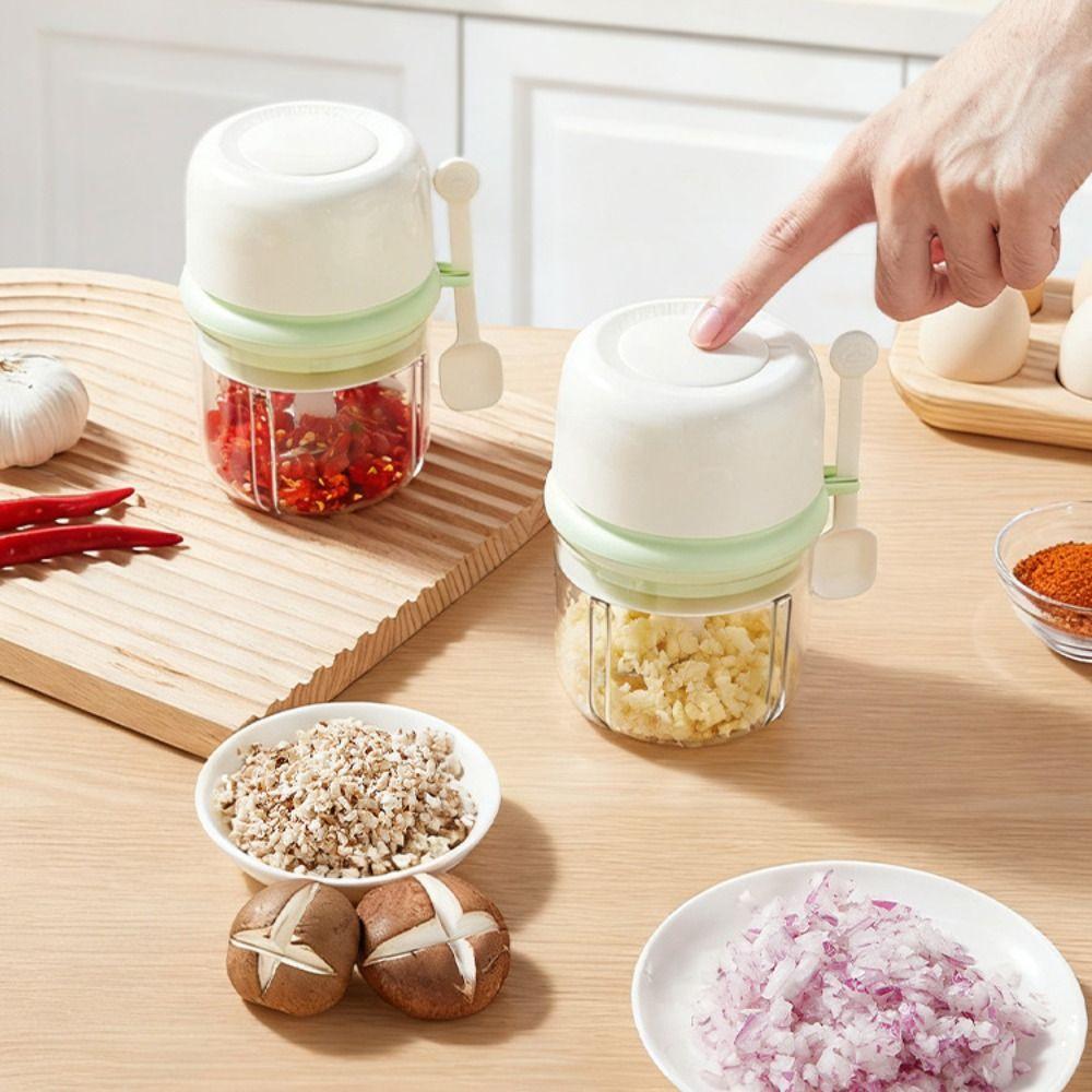 Multifunctional Mini Garlic Masher USB Charging Vegetable Crusher Garlic Pounder  Kitchen