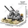 Military Series Modern Warfare Adult Building Blocks Set Toys Weapons Battlefield Outpost Tower Fort Artillery Block Model Gifts