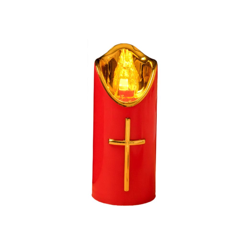 LED Memorial Candle Light, Flashing Effect Like A Real Candle, Reusable, Suitable For Cemetery Memorials, Battery Powered, Animal Memorial Tomb Light.