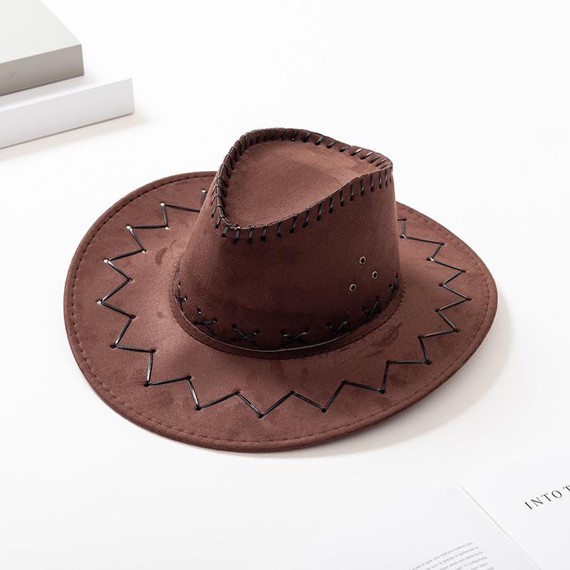Western Cowboy Hat For Adults And Kids Sun Protection Stylish Summer Fashion Made Of Faux Leather