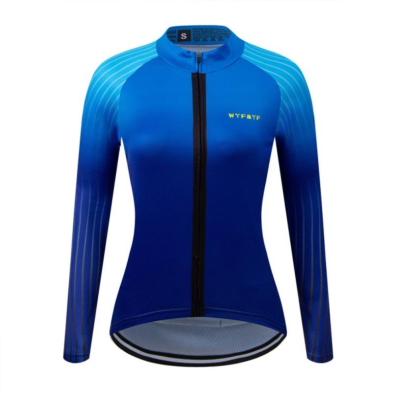 1 Womens Long Sleeve Cycling Jersey Breathable Quick Dry Performance Top Road Mountain Bike