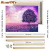 RUOPOTY Painting By Number Lavender Landscape Handpainted Unique Gift Picture Coloring By Numbers Balloon Children's Room Decor