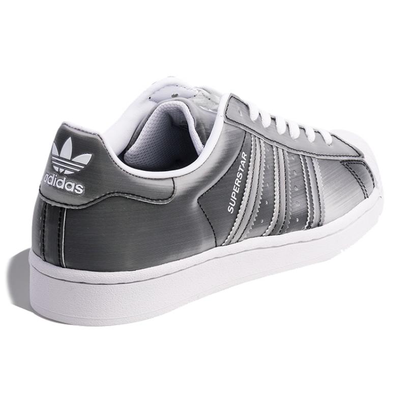 Adidas Originals Superstar Fashion Casual Skate Shoes Unisex Gray Silver Sneakers FX7780