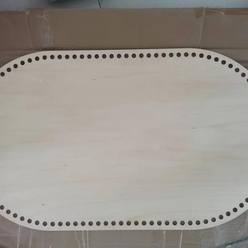 2pcs Large Wooden Base for Moses Basket Baby Cradle Oval Bottom DIY Newborn Crochet Knitted Floor Mat in Stock