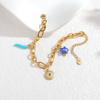 New Trend Gold Plated Stainless Steel Bracelet Ceramic Pendant Ocean Style Shell Conch Accessories Beach Jewelry Gifts for Women