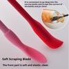 Spoon Food Grade Silicone Mini Pointed Spatula Avocado Paste Scraper/Cosmetic Jar & Cooking Can Inner Wall Cleaning Long Spatula