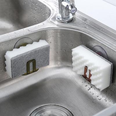 Küchen Saugnapf Spülbecken Abtropfgestell Schwamm Aufbewahrungshalter Küchenspüle Seifenablage Abtropfgestell Badezimmerzubehör Organizer KTY