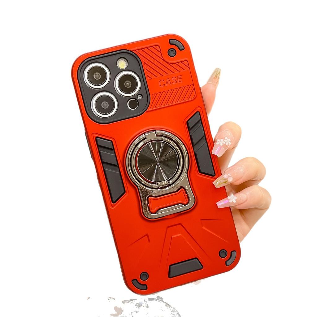 Suitable for IPhone16Pro Mobile Phone Case Magnetic Suction Apple 15/14 with Bracket Full-cover Anti-fall Protection Case