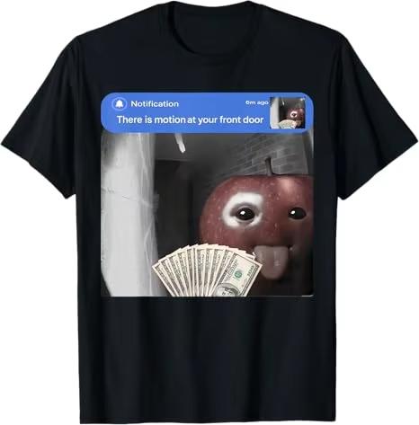 2026 New Fashion There Is Motion At Your Front Door John Pork Boys Fashion Joke TShirt Y2k Tung Sahur Gloves Led 67 Saying Tee