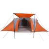 Dome Family Tent for 6 Persons Grey and Orange Waterproof