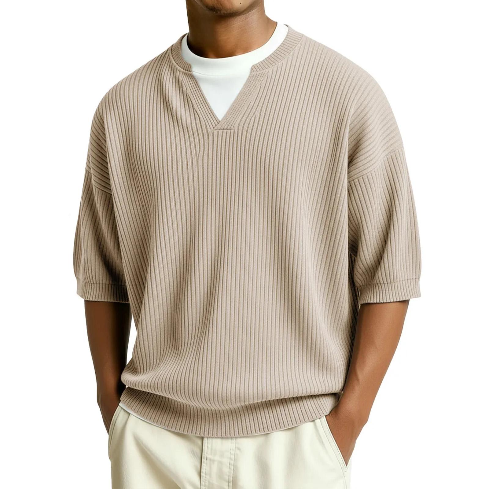 

Men s Short Sleeve Pullover Top XXXXL хакі