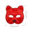 1 Stück Maske Plüsch Katze Fuchs Maske Halbgesichts Tiermaske Bühnenperformance Pelzig Party Katzenmaske Neuheit Ausrüstung Fuchs Kostümzubehör