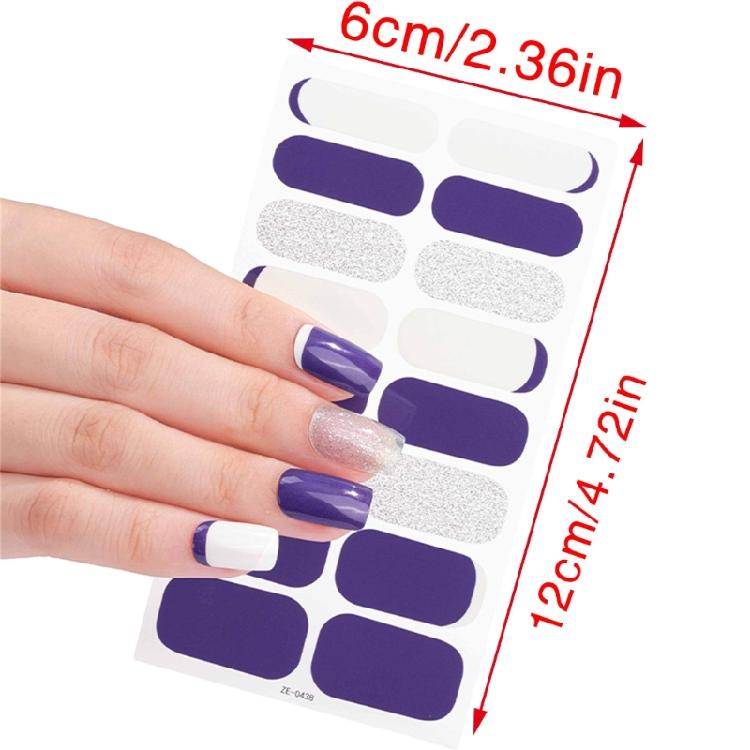 Selbstklebende Maniküre Dekoration Nagelstreifen Mode Nagelaufkleber für Frauen