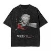 Anime Jujutsu Kaisen Gojo Satoru T Shirts Washed Men's Women Cotton Harajuku T-Shirts Ryomen Sukuna Retro for Unisex Tops