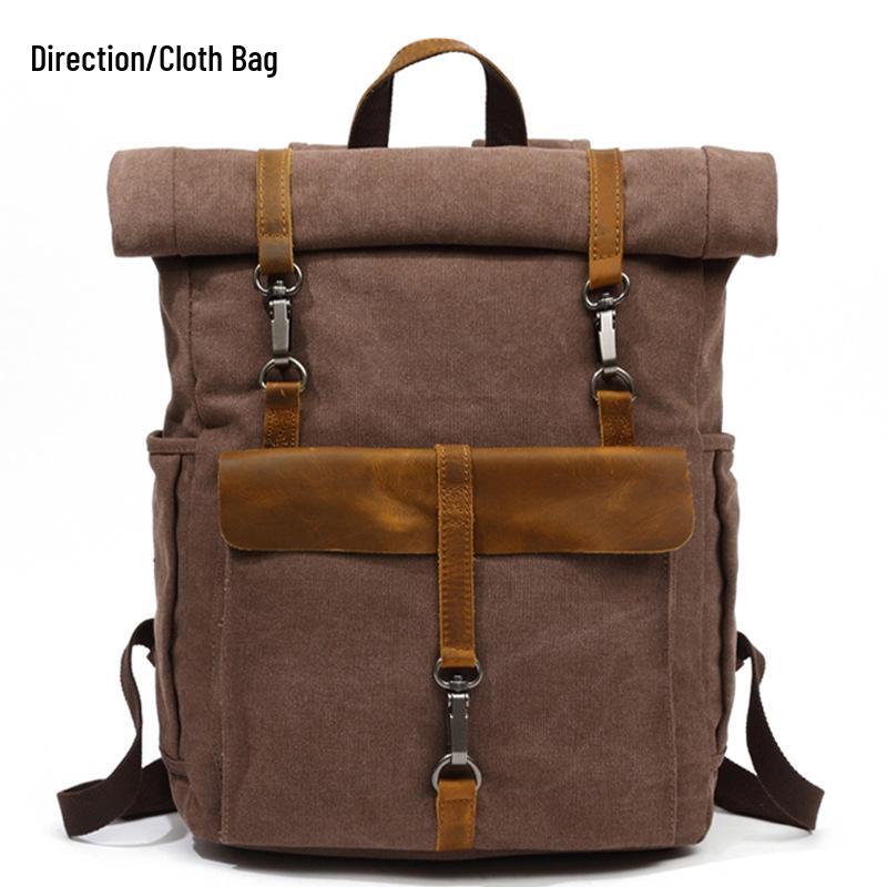 Retro Washable Canvas Backpack: Large Capacity Convertible for Laptop, Casual Travel, and Outdoor Adventures