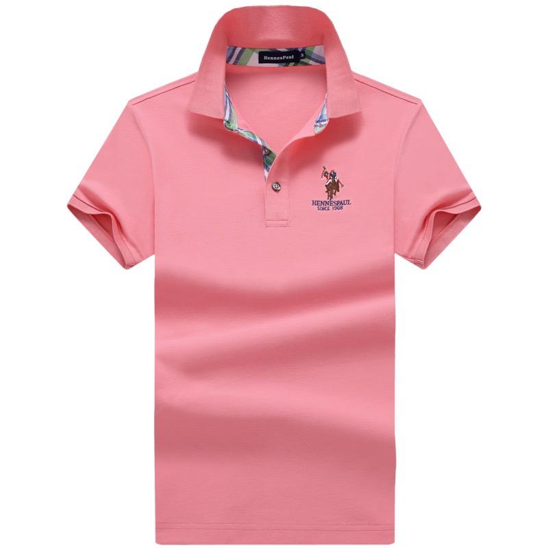 

Деловая рубашка поло TrendHub однотонная рубашка поло для мужской моды повседневная одежда 6XL