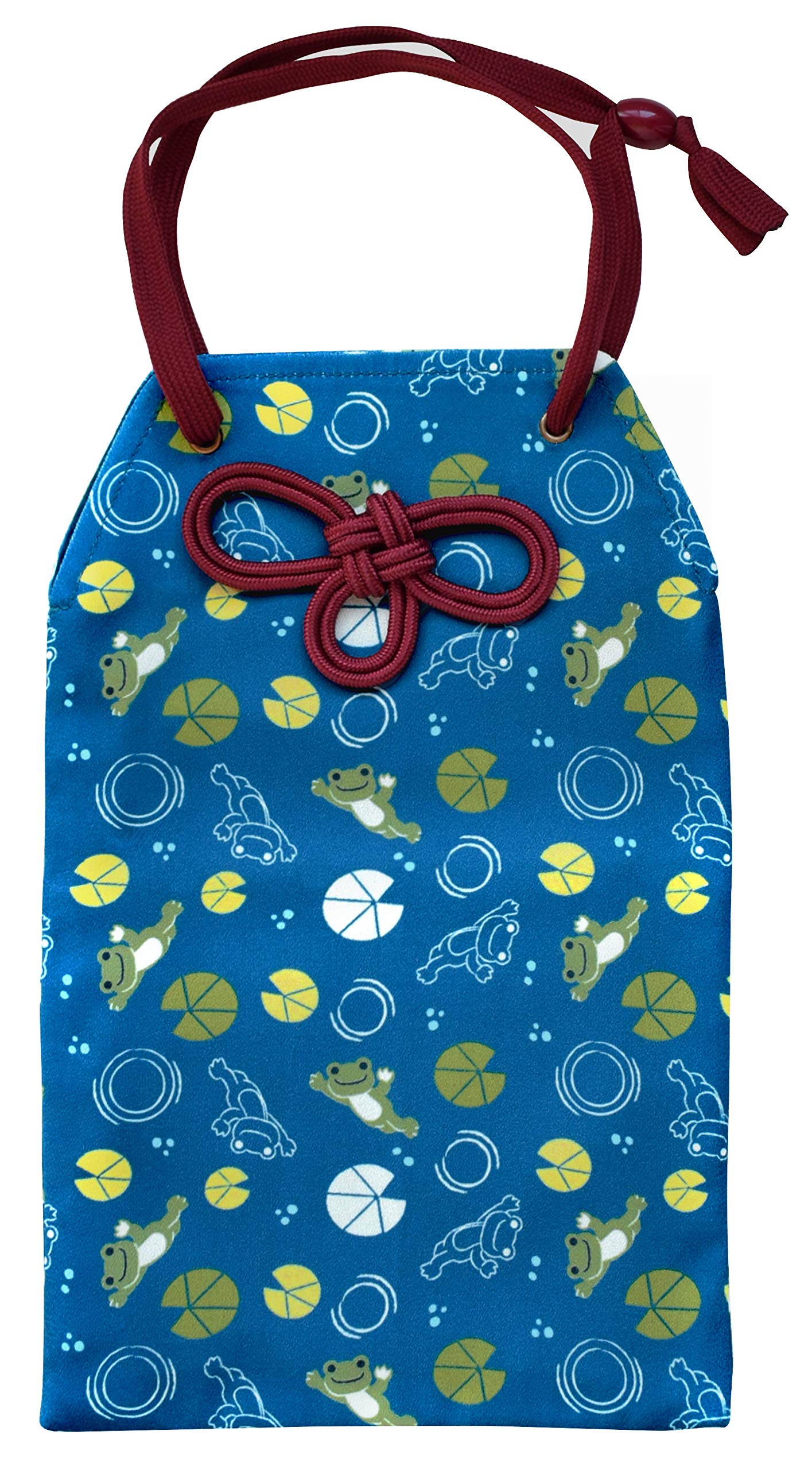 Pickles the Frog Goshuincho Pouch Water Lily Navy - ST-IPF0001