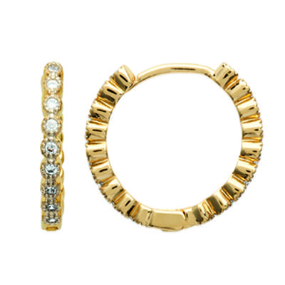 [L3736] – Vergoldete Creolen „Sissi“ – 18 x 2 mm
