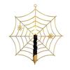 Spider Web Candle Holder Halloween Metal Wall-Mounted Spiderweb Taper Candle Holder for Gothic Home Decor
