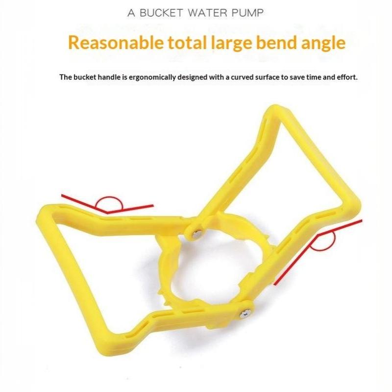 Heavy Duty Plastic Water Bucket Handle Labor Saving Portable Pail Grip Lifter for Household Cleaning Fishing Camping