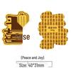 Gold Foil Treasure Chest Phone Sticker: Wealth & Prosperity New Year Gift