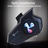 Motorcycle Headset Motorcycle Communication Systems Colorful Light Voice Assistant Noise Cancellation Waterproof Earphone for