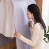 Solid Color Non-woven Fabric Clothes Dust Cover Wardrobe Hanging Clothing Dust Cover Suit Shirt Organizing Storage Dust Cover