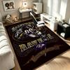 Baltimore Ravens Teppich Rutschfeste Indoor-Matte Geeignet für Bürostuhl Wohnzimmer Computertisch Dekorative Home-Office-Teppich Polyesterfaser-Matte 800