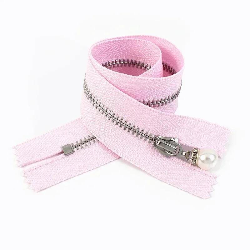 5 Piezas Cremalleras Metálicas Meetee #3 15/18/20/25/30cm Cierre de Cremallera de Extremo Cerrado para Coser Chaqueta Abrigo Decoración Reparación de Cremalleras Accesorios DIY