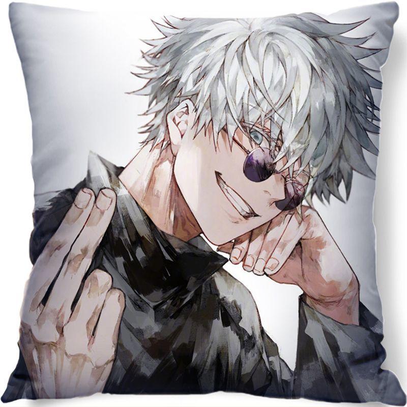 Gojo Satoru Jujutsu Kaisen Peripherie-Kissen Itadori Yuji Animation Schlafsaal Schlafzimmer Sofakissen Zweidimensionales quadratisches Kissen