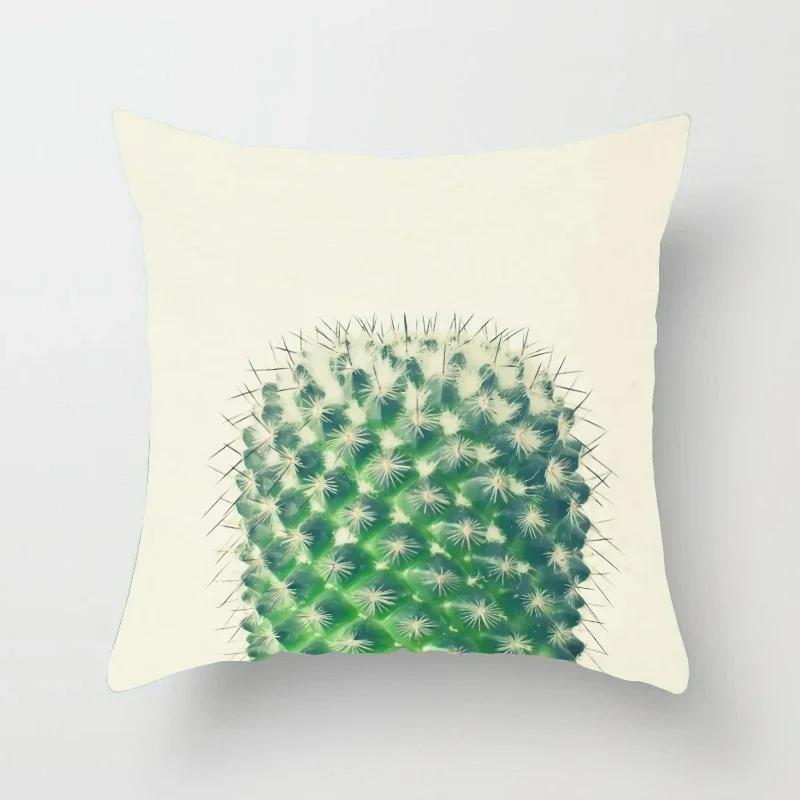 The Square Cushion Of The Cactus Pattern Is Used For Office Chairs For Home Decoration Simple Pillow Case Pillows Decor Home