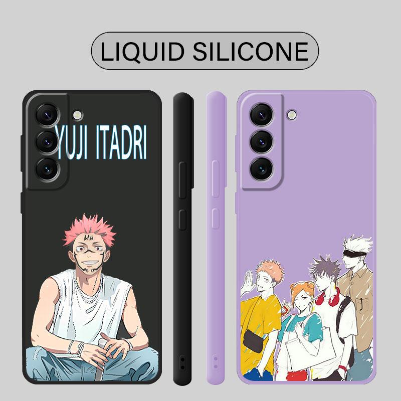 Custodia Jujutsu Kaisen Yuji Itadori Per Samsung Galaxy S10 S21 5g S10e S23 Ultra S20 Fe S8 S9 Plus S22 Quadrata Liquida Morbida