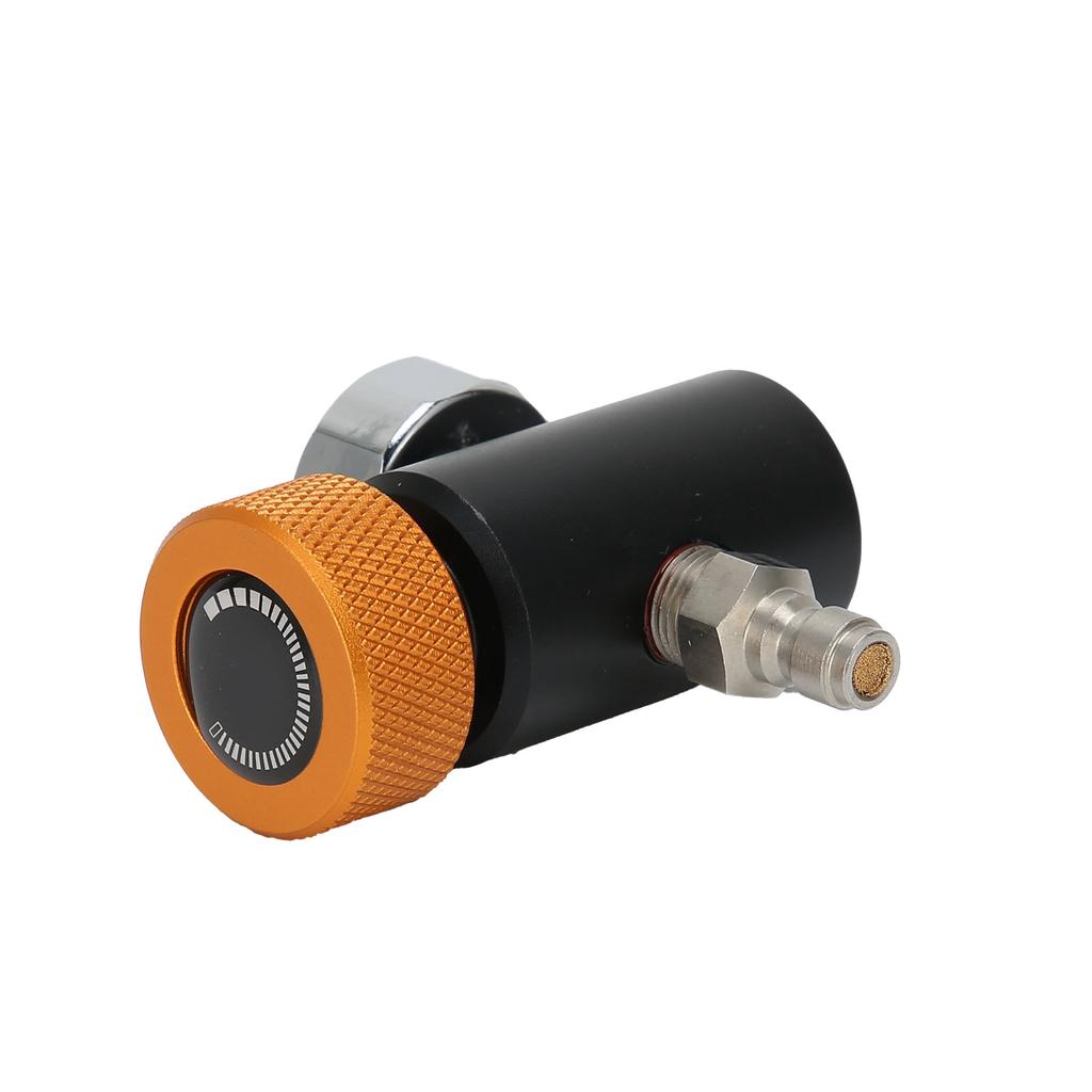 CO2 Cylinder Adapter Adjustable Soda Valve with 8mm Male Head 3000psi Pressure Gauge