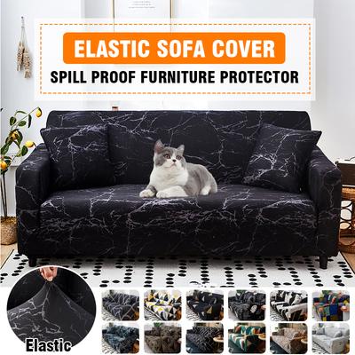 Stretch Couch Cover All-Inclusive Sofa Slipcovers For Kids Pets Washable Universal Furniture Protector With Elastic Bottom